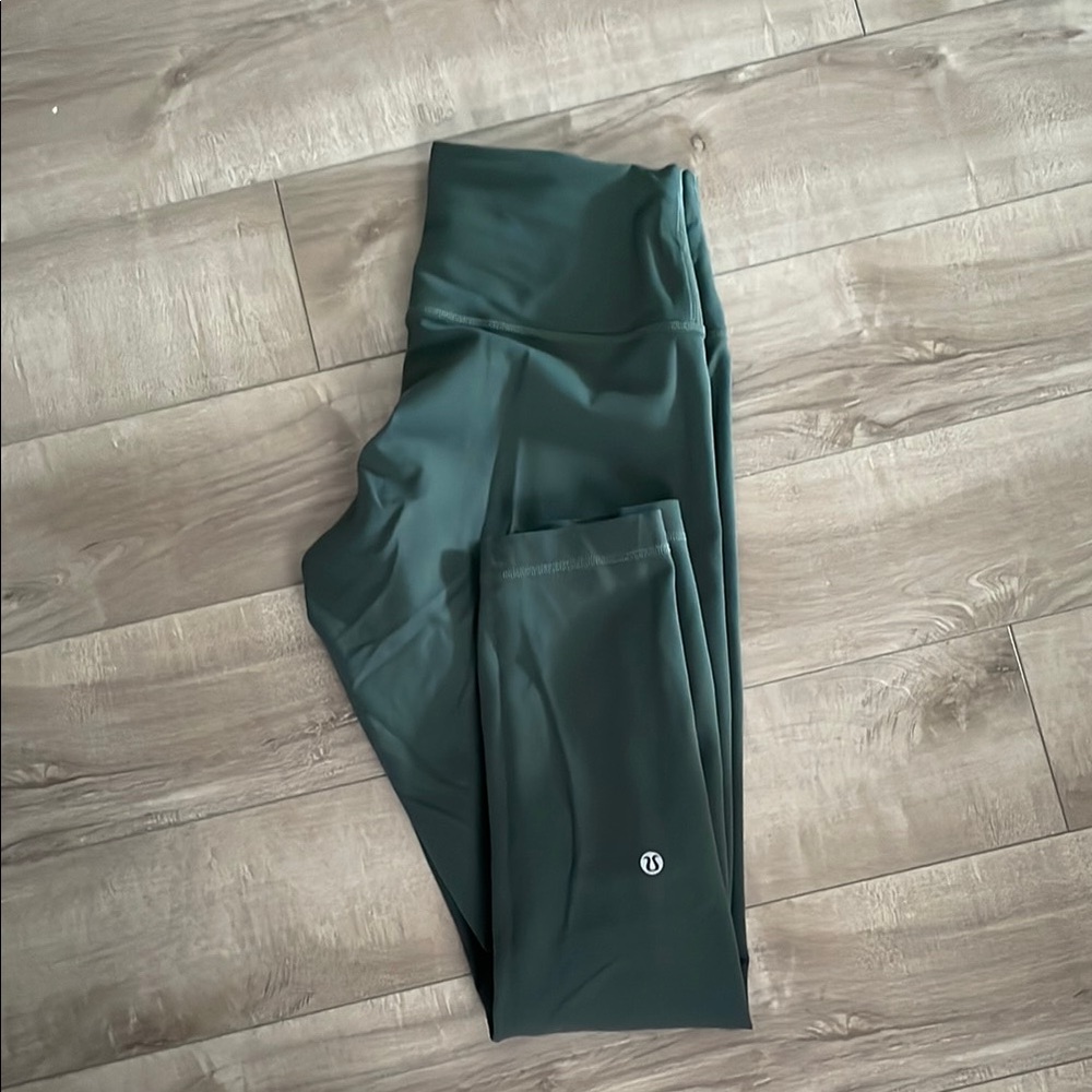 lululemon athletica Dark Green Wonder Train Curve Leggings